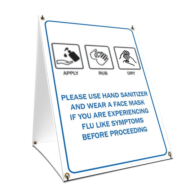 OSHA Notice, 36" Height, Coroplast, 24" x 36", Apply Rub Dry, Apply Rub Dry